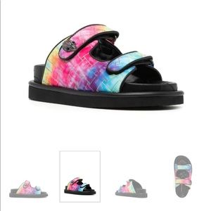 Kurt Geiger tye die platform slides